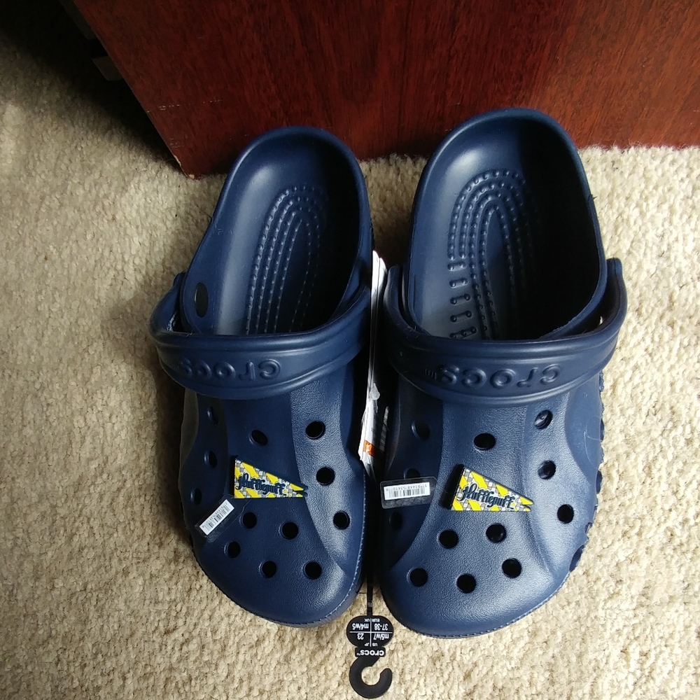 Navy Blue Crocs Unisex Men Size 5
